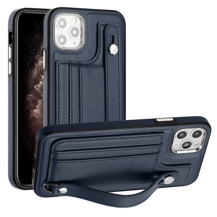 Shockproof Leather Phone Case with Wrist Strap, For iPhone 12 Pro Max, For iPhone 11, For iPhone 11 Pro, For iPhone 11 Pro Max