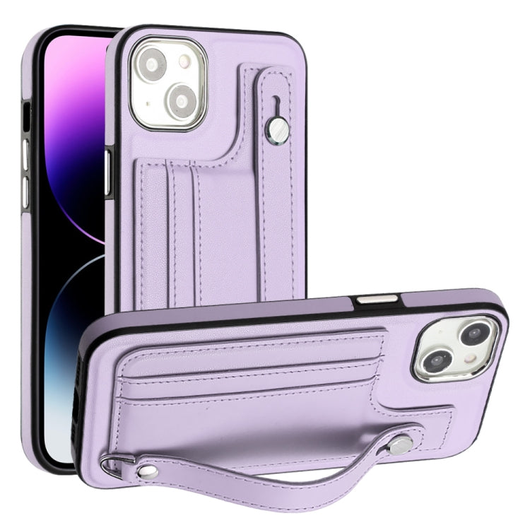 Shockproof Leather Phone Case with Wrist Strap, For iPhone 14 Pro, For iPhone 15 Plus, For iPhone 15, For iPhone 14 Pro Max