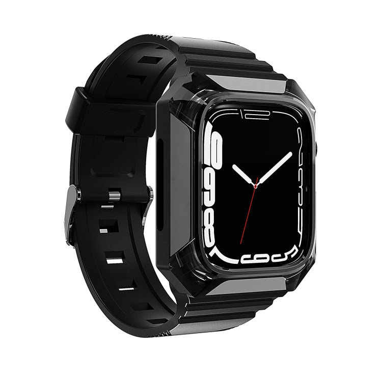 Armor Case Integrated TPU Watch Band, For Apple Watch 7 45mm, For Apple Watch SE 40mm, For Apple Watch SE 44mm, For Apple Watch 6 40mm