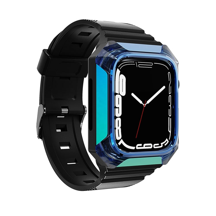 Armor Case Integrated TPU Watch Band, For Apple Watch 7 45mm, For Apple Watch SE 40mm, For Apple Watch SE 44mm, For Apple Watch 6 40mm