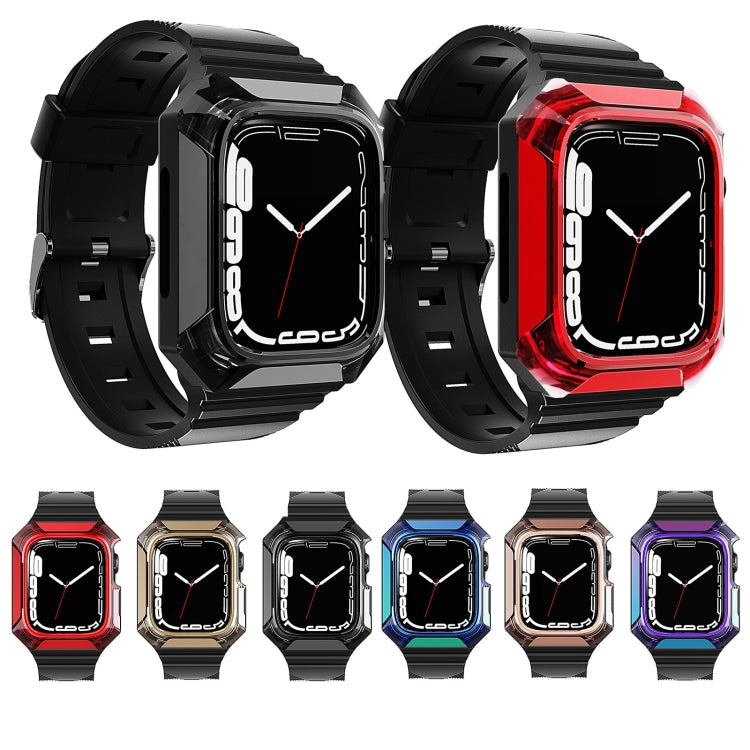 Armor Case Integrated TPU Watch Band, For Apple Watch 6 44mm, For Apple Watch 5 44mm, For Apple Watch 5 40mm, For Apple Watch 4 44mm