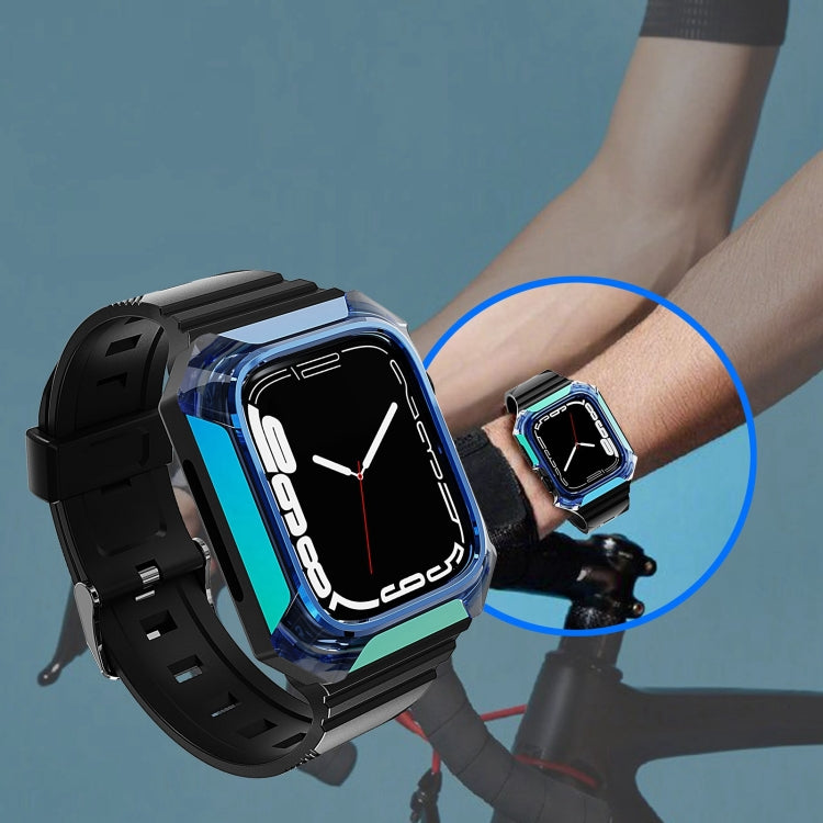 Armor Case Integrated TPU Watch Band, For Apple Watch 7 45mm, For Apple Watch SE 40mm, For Apple Watch SE 44mm, For Apple Watch 6 40mm