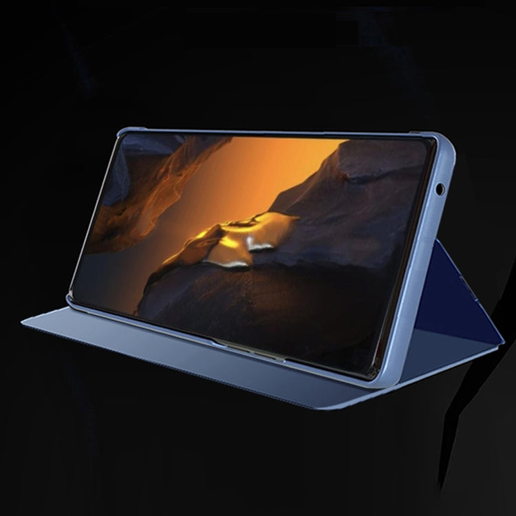 Étui à rabat en cuir avec béquille et miroir plaqué pour Xiaomi Poco F5 et Xiaomi Poco F5 Pro