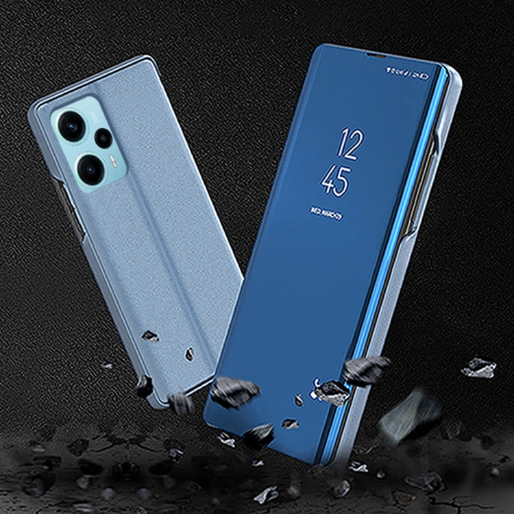 Plated Mirror Kickstand Flip Leather Phone Case, For Xiaomi Poco F5, For Xiaomi Poco F5 Pro