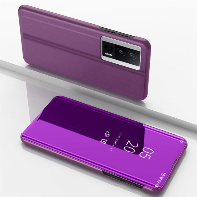 Plated Mirror Kickstand Flip Leather Phone Case, For Xiaomi Poco F5, For Xiaomi Poco F5 Pro