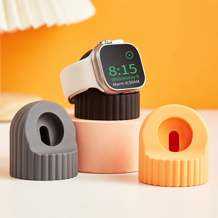 Wave Pattern Silicone Watch Charging Stand, For Apple Watch