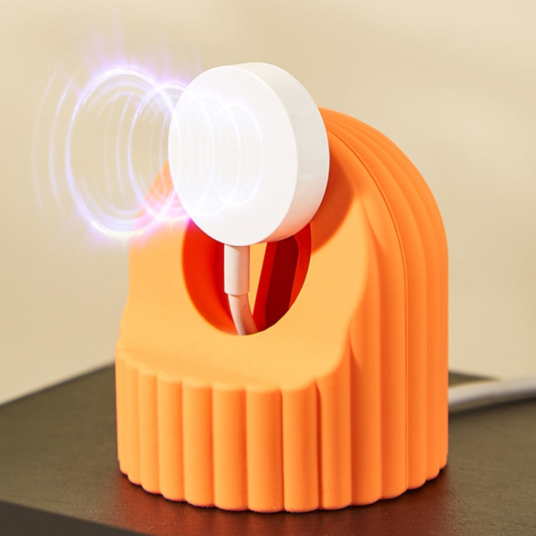 Wave Pattern Silicone Watch Charging Stand, For Apple Watch