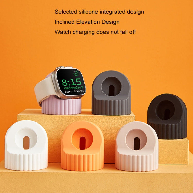 Wave Pattern Silicone Watch Charging Stand, For Apple Watch