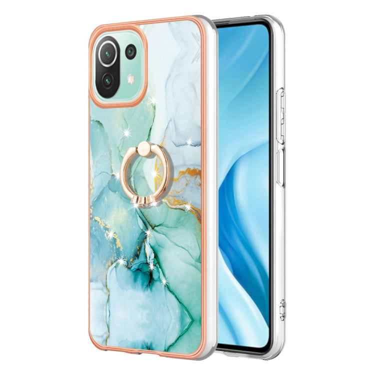 Electroplating Marble IMD TPU Phone Case with Ring Holder
