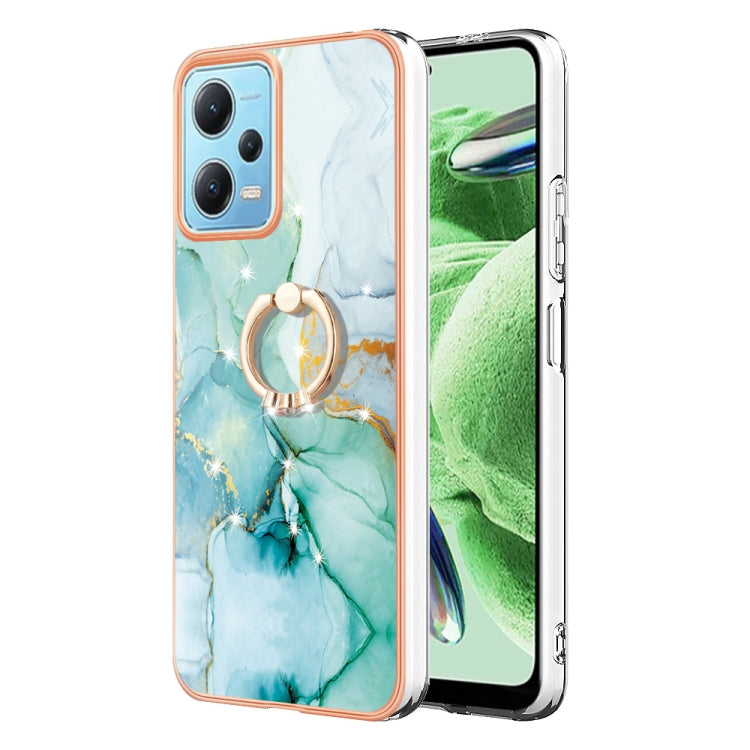 Electroplating Marble IMD TPU Phone Case with Ring Holder