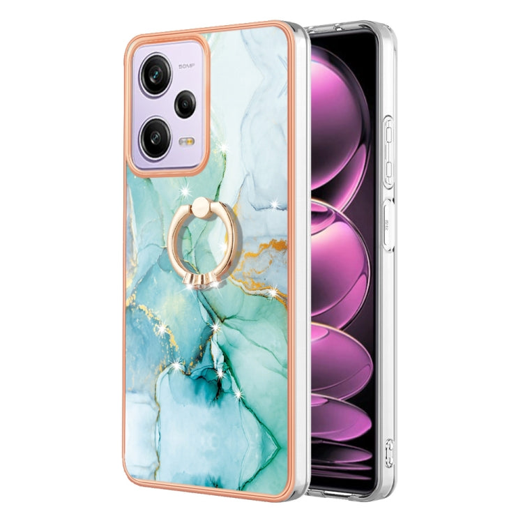 Electroplating Marble IMD TPU Phone Case with Ring Holder
