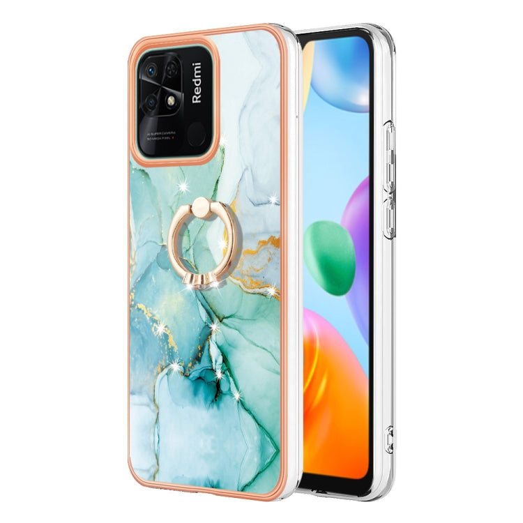 Electroplating Marble IMD TPU Phone Case with Ring Holder