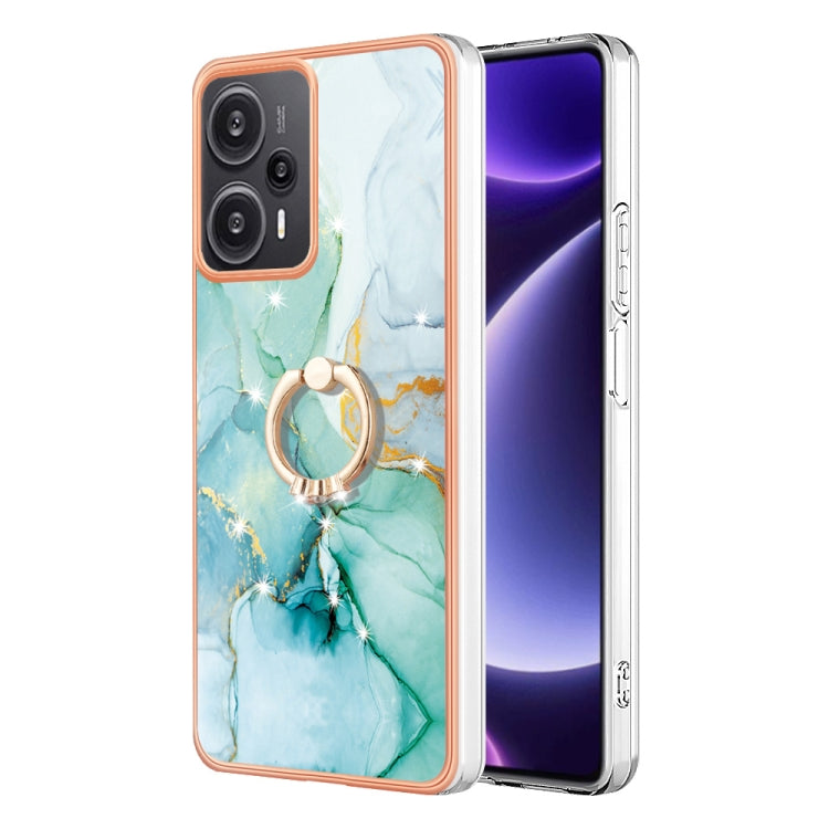 Electroplating Marble IMD TPU Phone Case with Ring Holder