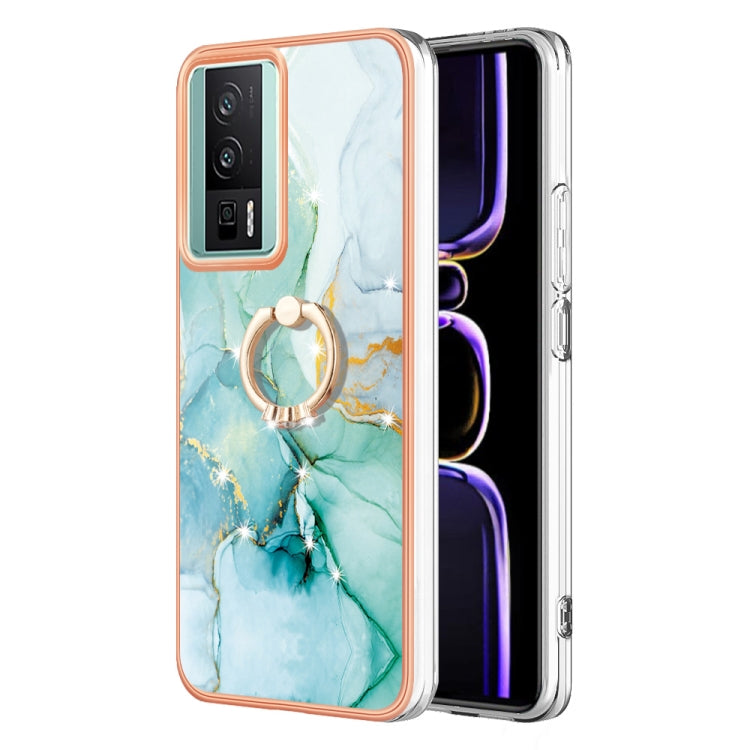 Electroplating Marble IMD TPU Phone Case with Ring Holder
