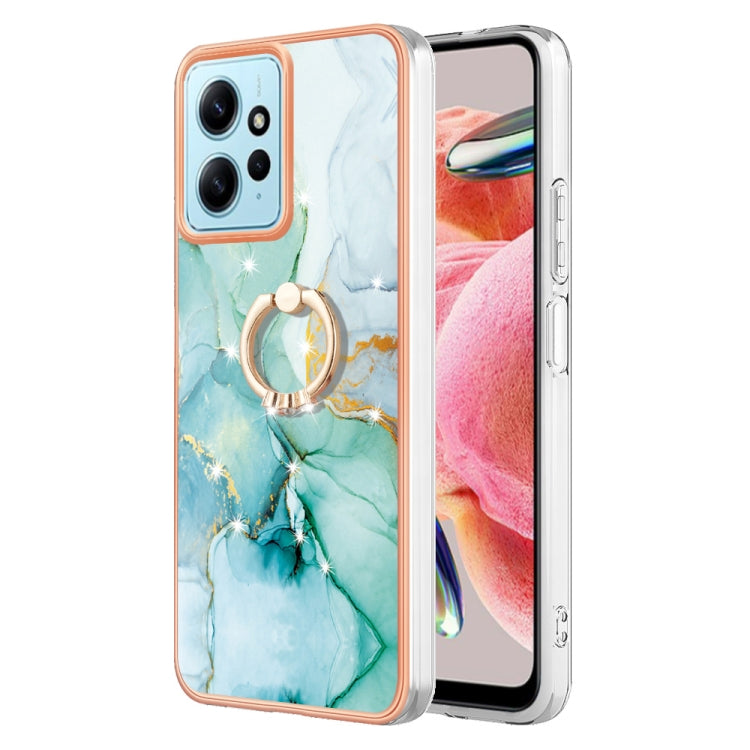 Electroplating Marble IMD TPU Phone Case with Ring Holder
