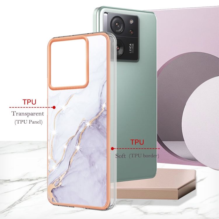 Electroplating Marble IMD TPU Phone Case with Ring Holder