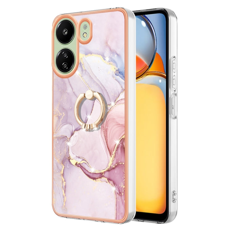 Electroplating Marble IMD TPU Phone Case with Ring Holder
