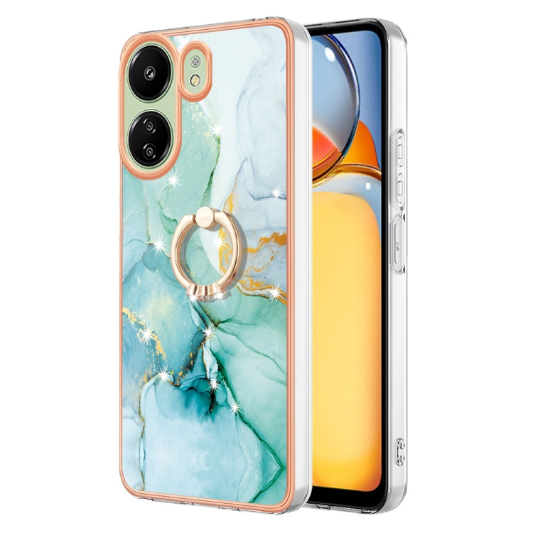 Electroplating Marble IMD TPU Phone Case with Ring Holder