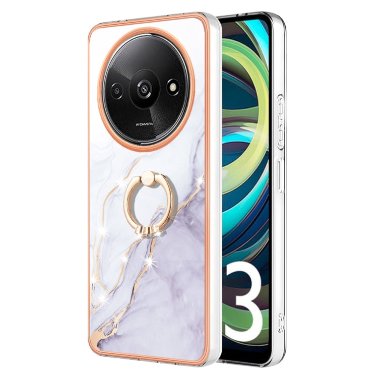 Electroplating Marble IMD TPU Phone Case with Ring Holder