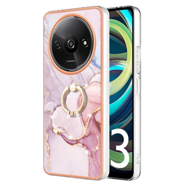 Electroplating Marble IMD TPU Phone Case with Ring Holder