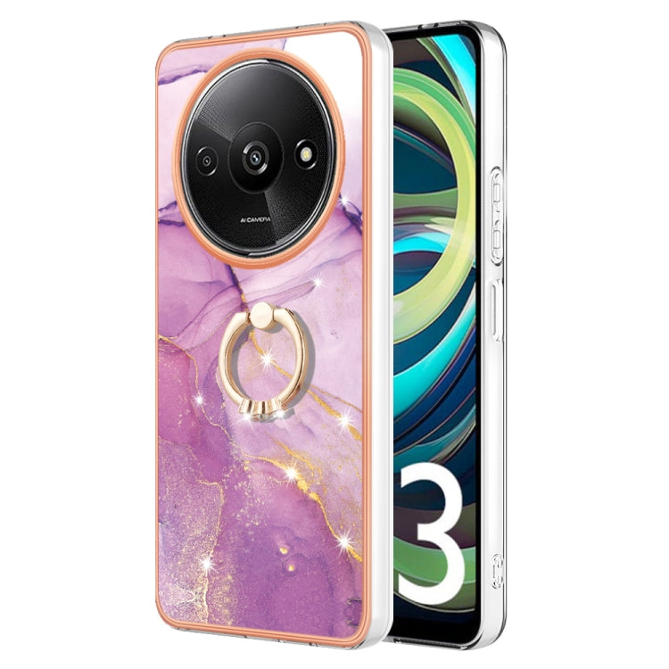 Electroplating Marble IMD TPU Phone Case with Ring Holder