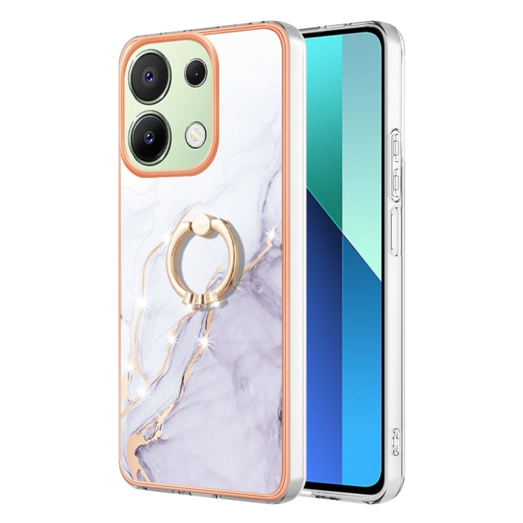 Electroplating Marble IMD TPU Phone Case with Ring Holder