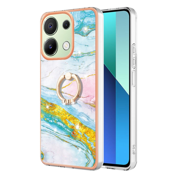 Electroplating Marble IMD TPU Phone Case with Ring Holder