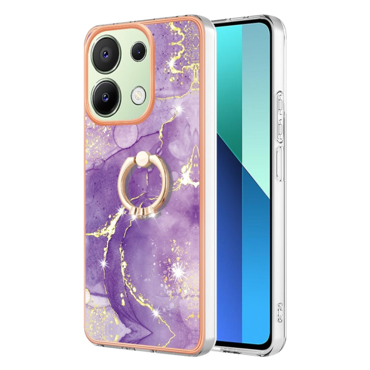 Electroplating Marble IMD TPU Phone Case with Ring Holder