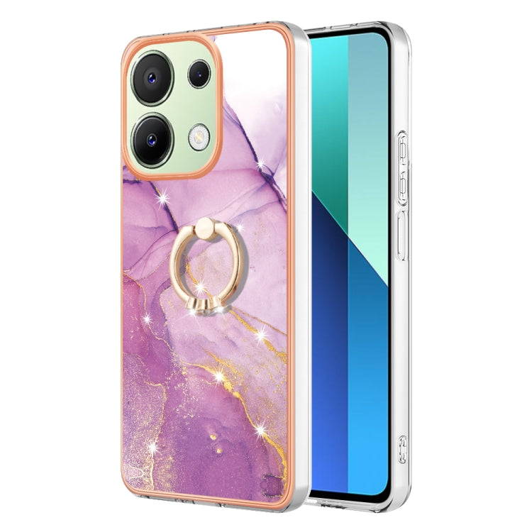 Electroplating Marble IMD TPU Phone Case with Ring Holder