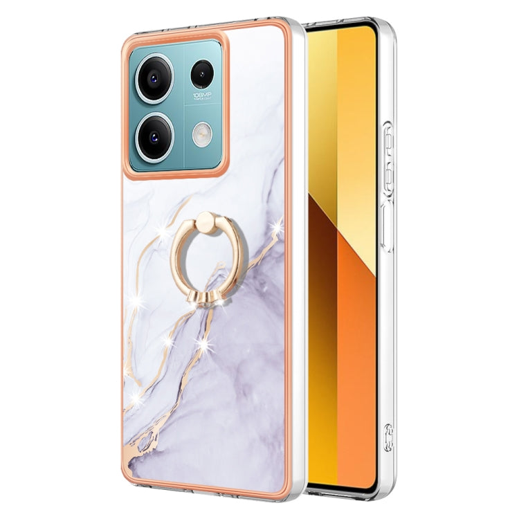 Electroplating Marble IMD TPU Phone Case with Ring Holder