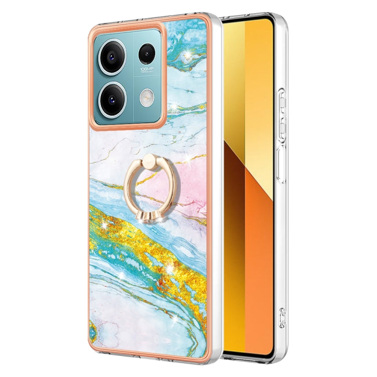 Electroplating Marble IMD TPU Phone Case with Ring Holder