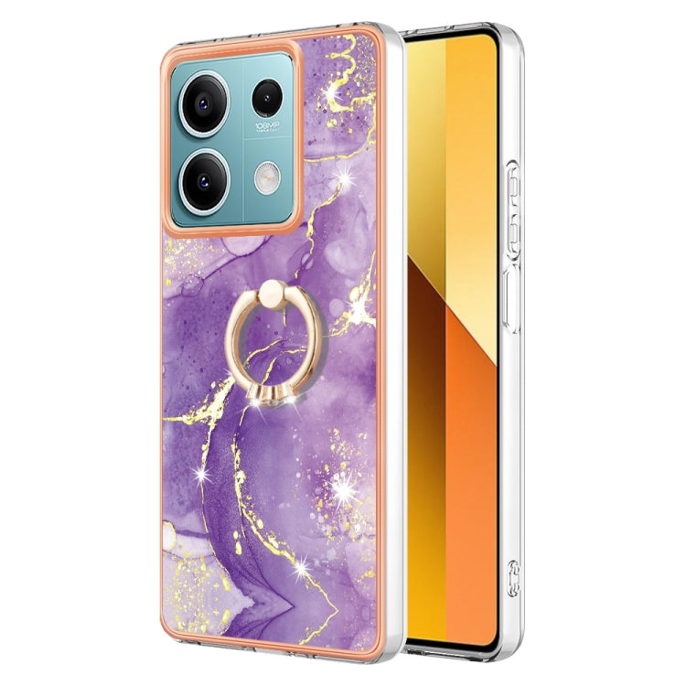 Electroplating Marble IMD TPU Phone Case with Ring Holder