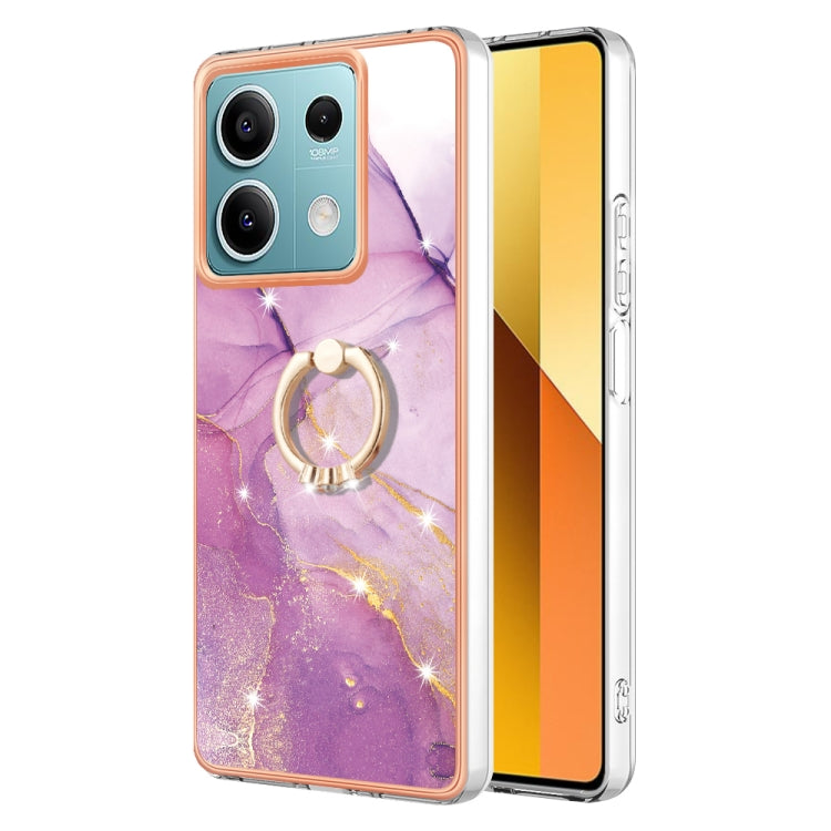 Electroplating Marble IMD TPU Phone Case with Ring Holder