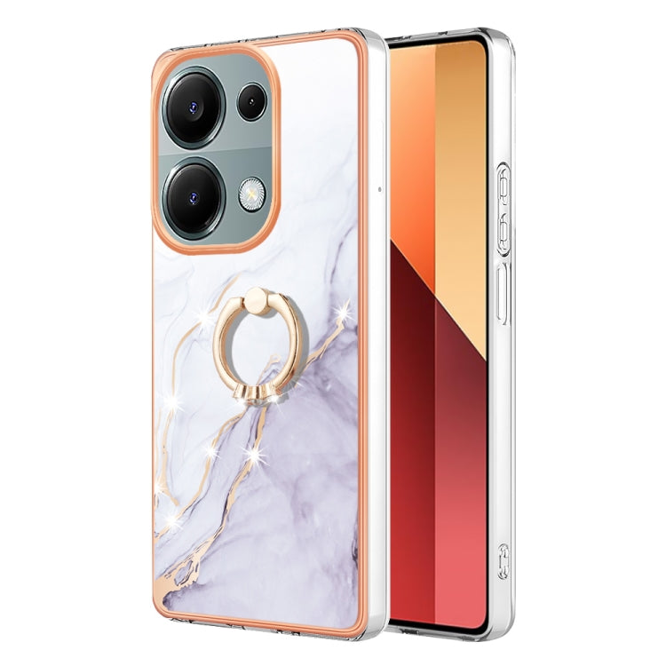 Electroplating Marble IMD TPU Phone Case with Ring Holder