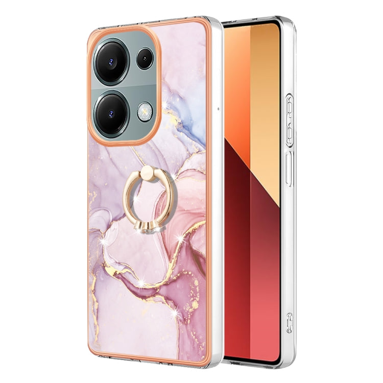 Electroplating Marble IMD TPU Phone Case with Ring Holder