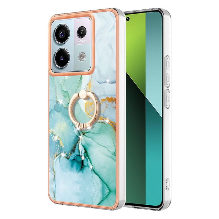 Electroplating Marble IMD TPU Phone Case with Ring Holder