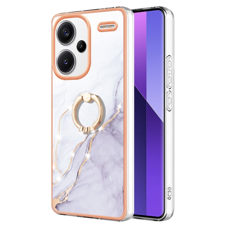 Electroplating Marble IMD TPU Phone Case with Ring Holder