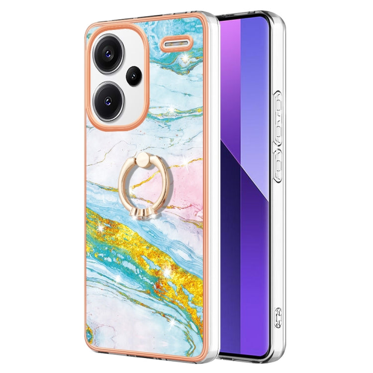 Electroplating Marble IMD TPU Phone Case with Ring Holder
