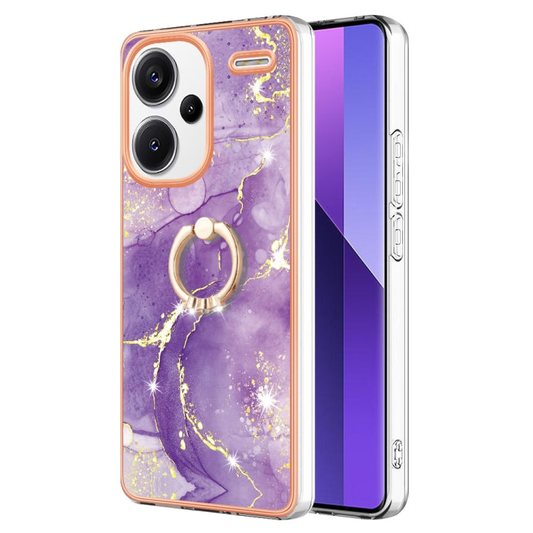 Electroplating Marble IMD TPU Phone Case with Ring Holder