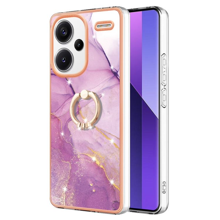 Electroplating Marble IMD TPU Phone Case with Ring Holder