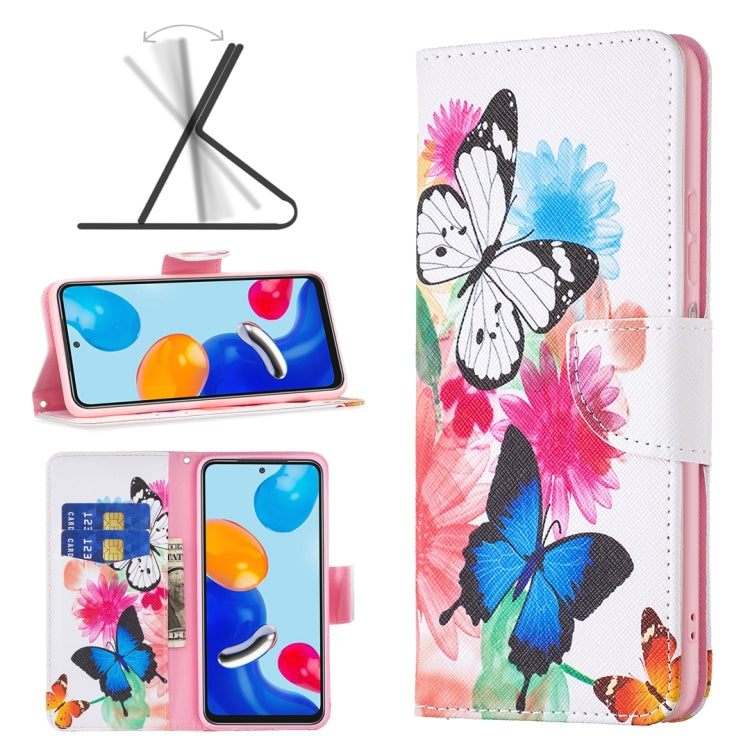 Colored Drawing Pattern Leather Phone Case