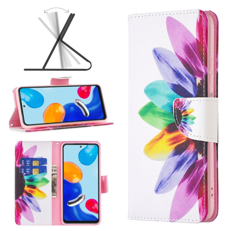 Colored Drawing Pattern Leather Phone Case