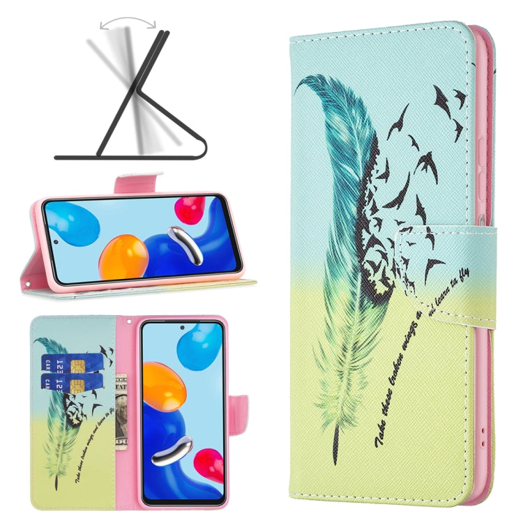 Colored Drawing Pattern Leather Phone Case