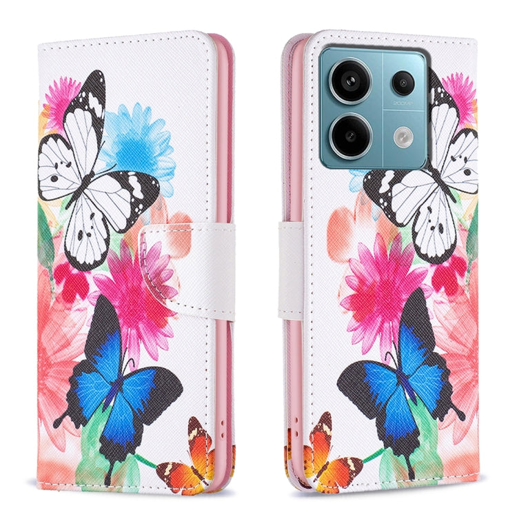 Colored Drawing Pattern Leather Phone Case
