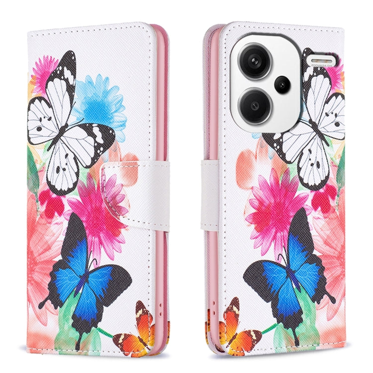 Colored Drawing Pattern Leather Phone Case