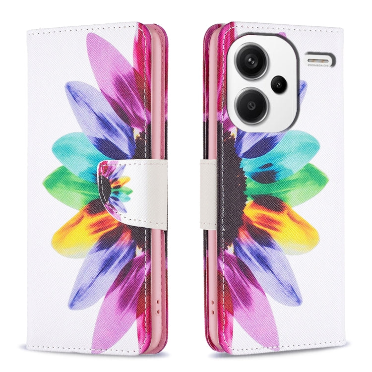 Colored Drawing Pattern Leather Phone Case