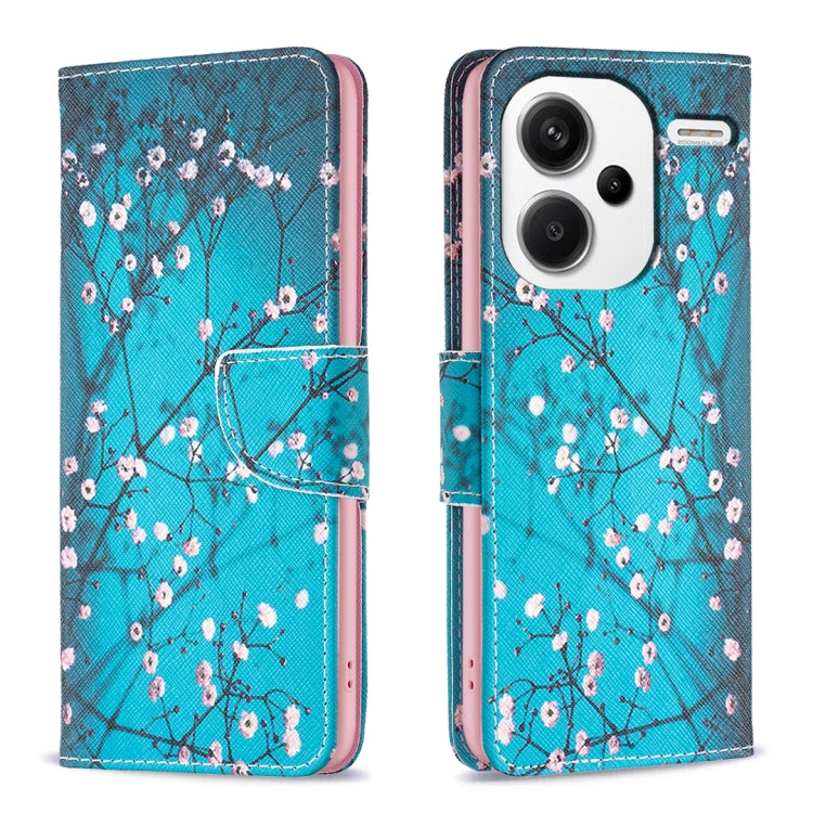 Colored Drawing Pattern Leather Phone Case