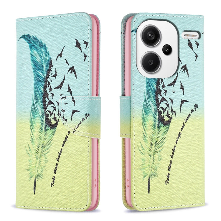 Colored Drawing Pattern Leather Phone Case