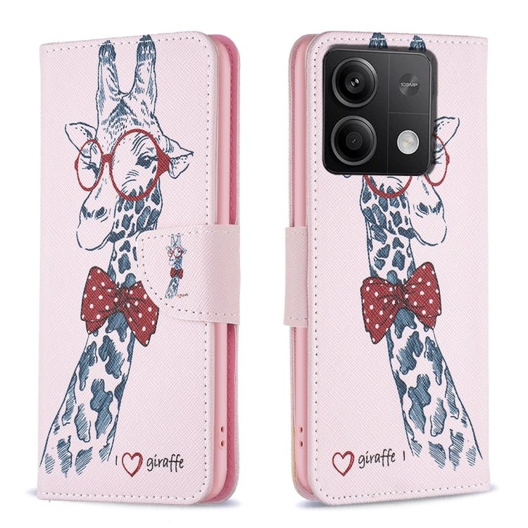 Colored Drawing Pattern Leather Phone Case, For Xiaomi Redmi Note 13, For Xiaomi Redmi 12 4G, For Xiaomi Redmi 13C