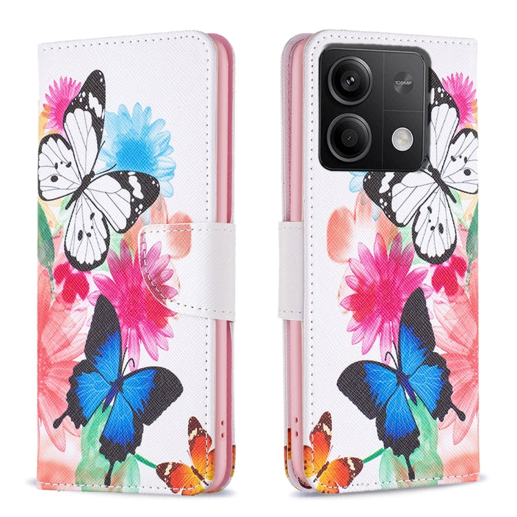 Colored Drawing Pattern Leather Phone Case, For Xiaomi Redmi K70E, For Xiaomi Redmi Note 13, For Xiaomi Poco F5 5G / Redmi Note 12 Turbo